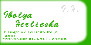 ibolya herlicska business card